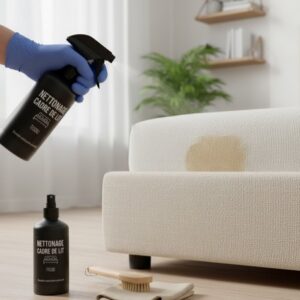 Nettoyage de cadre de lit tissus