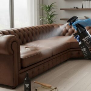 Nettoyage de canapé d'angle 4 places en cuir