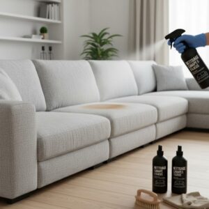 Nettoyage de canapé d'angle 5 places (tissus)