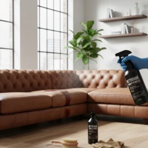 Nettoyage canapé d'angles 6/7 places en cuir