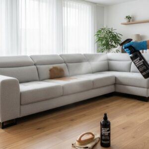 Nettoyage de canapé panoramique et u (tissus)